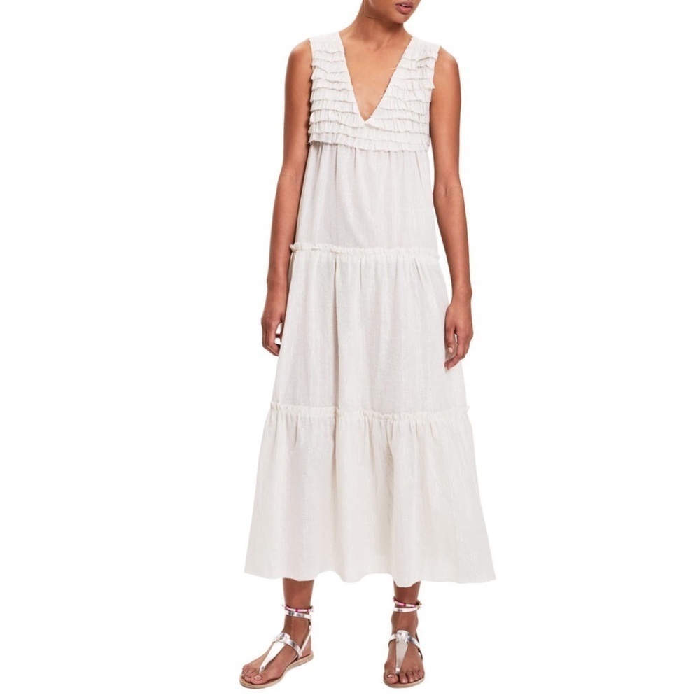 LemLem Damen Tiered Cover-Up Maxi Dres Size Small